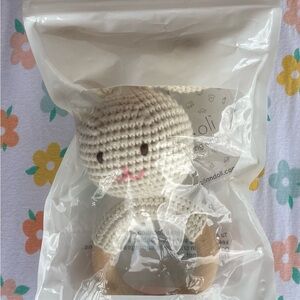 ***ORGANIC TEETHER*** Ali + Oli Crocheted Bunny Teether (0+mos)